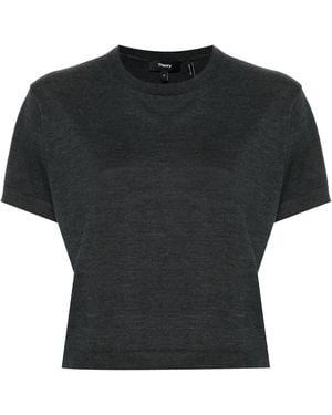 Theory Boxy Tee - Zwart