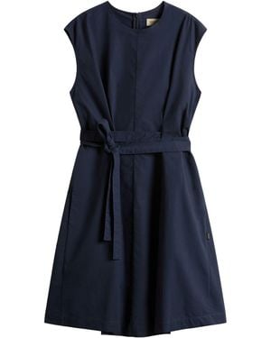 Woolrich Cotton Belted Dress - Blue