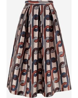 Lunatica Milano Fancy Flared Skirt - White