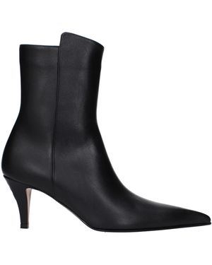McQueen Frauen 's Lederstiefel schwarz
