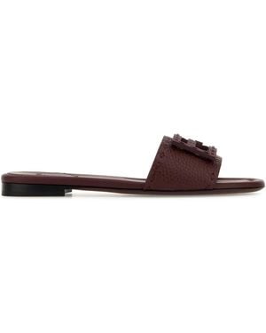 Fendi Slide Vit.Bott+Ff Vitel.C/Infi - Brown