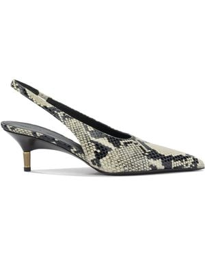 KHAITE Khaiet "bella 55 Mm" Slingback - Metallic