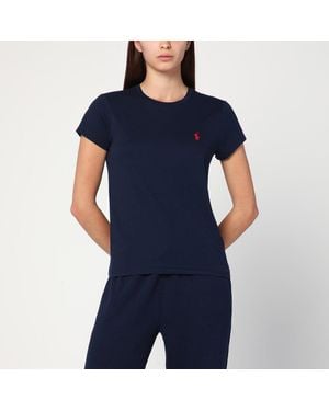Polo Ralph Lauren Cotton T-Shirt With Logo - Blue