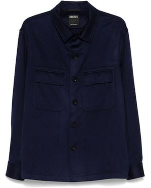 ZEGNA Alba Overhemd - Blauw