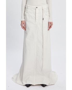 Ann Demeulemeester Goele 5-Pockets Comfort Skirt - White