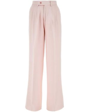 Amiri Light Viscose Wide-Leg Pant - Pink