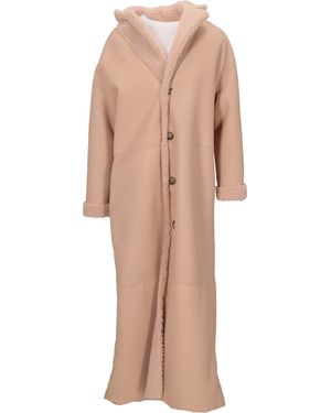 LA ROSE Cappotto Montone Lungo Reversibile - Natural