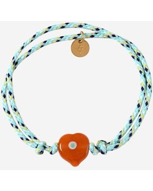 Sorbet Island Guardian Bracelet With Glass Bead - Blue