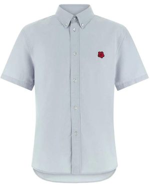 KENZO Oxford-Baumwollhemd - Blau
