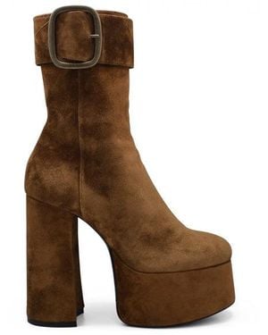 Saint Laurent Billy Boots - Brown