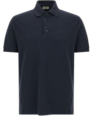 Etro "Pegaso" Poloshirt - Blau