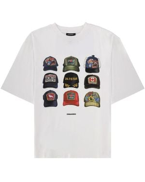 DSquared² T-Shirt Iconique Cotton T-Shirts - White