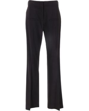 JW Anderson Pantalones de pernera recta con abertura delantera de - Azul