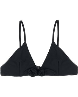 Coperni Bikinioberteil "Flower". - Schwarz