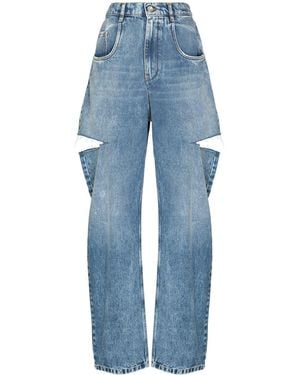 Maison Margiela Cut-Out Jeans - Blue