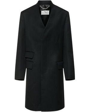 ダウンジャケット・コート Maison Margiela Blue Wool Viscose Coat NAM53491390GAHU802-32.jpg