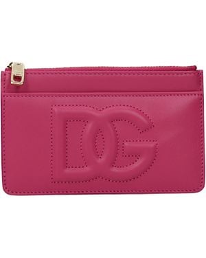 Dolce & Gabbana Coin Purse/Wisteria Leather - Purple