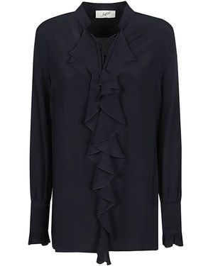 The Seafarer Milly Ruched Shirt - Azul