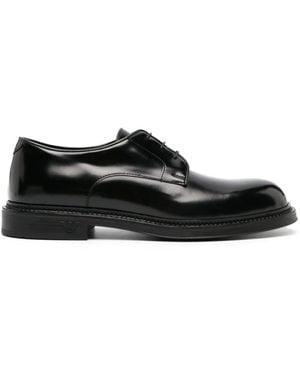 Emporio Armani Flat Shoes - Black