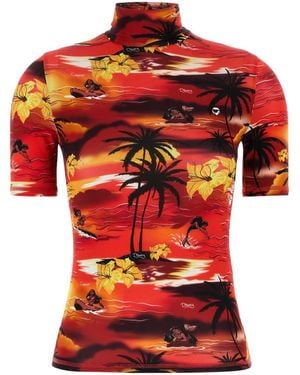 Coperni Stretch Viscose X Disney T-Shirt - Red