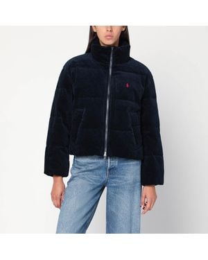 Polo Ralph Lauren Corduroy Puffer Jacket - Blue