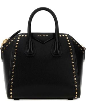 Givenchy Leather Mini Antigona Handbag - Black
