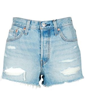 Levi's Shorts aus hellem Denim - Blau