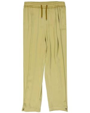 Herno Satin Wide Pants - Green