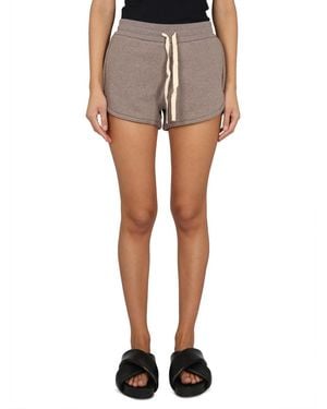 Jil Sander Relaxed-Fit Sweatshirt Bermuda With Drawstring Waistband - Gray
