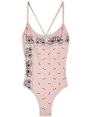 Palm Angels Badeanzug Mit Print - Pink