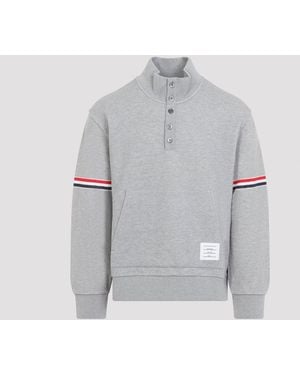 Thom Browne Trichterhalspullover - Grau