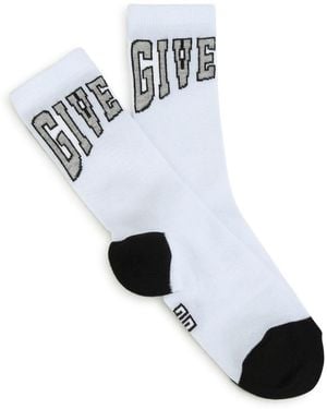 Givenchy Logo Socks - White