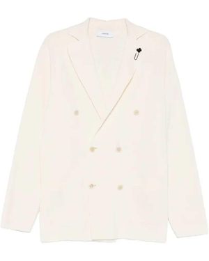 Lardini Blazer Met Dubbele Rij Knopen - Wit