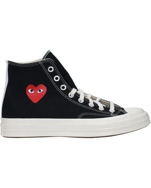 Comme des Garçons Trainers Converse Uomo Tessuto Nero - Black