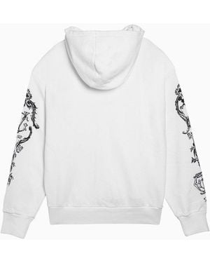 Givenchy Hoodie With Logo Embroidery - White