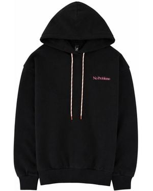 No Problemo Felpa Con Logo E Stampa - Black