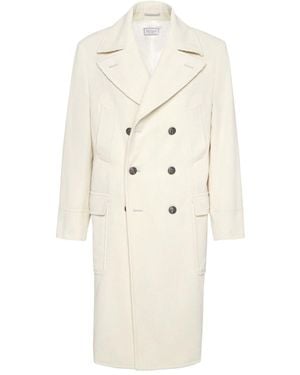 Brunello Cucinelli Velvet Coat - Natural