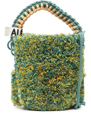 ALÉMAIS Emilio Fringe Macrame Basketball - Verde