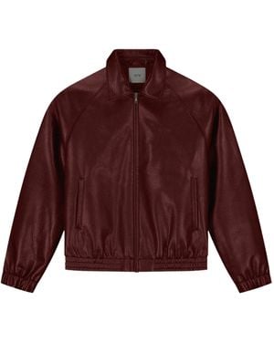 Arte' Chaqueta de cuero básica Art Antwerp - Rojo