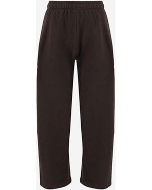 Jacquemus Corso Cotton Sports Trousers - Black