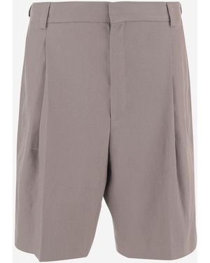 BOSS Hemp Blend Shorts - Grey