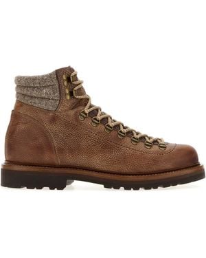 Brunello Cucinelli Leather Ankle Boots - Brown