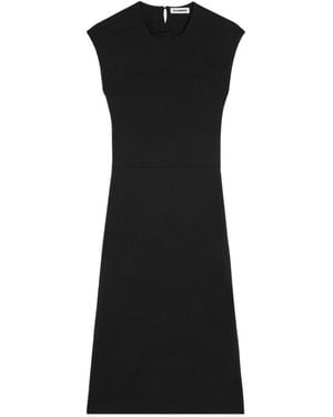 Jil Sander Midikleid - Schwarz