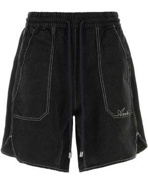 Amiri Drawstring Logo Shorts - Black