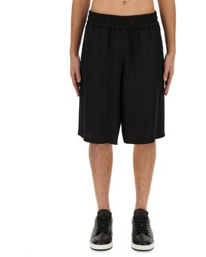Moschino Bermuda With Logo - Red