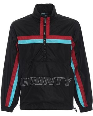 Marcelo Burlon Marcelo Burlon County von Mailand Marcelo Burlon Logo Windbrecherjacke - Schwarz