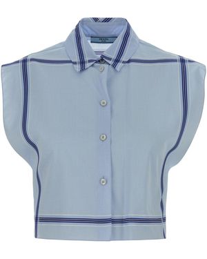 Prada Regular Stripes Shirt - Blue
