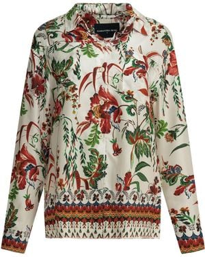Samantha Sung Silk Shirts - Grey