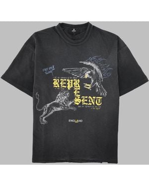 Represent T Shirt Con Stampa - Grey