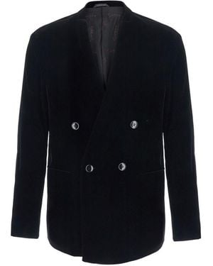 Giorgio Armani Double Breasted Blazer Jacket - Blue